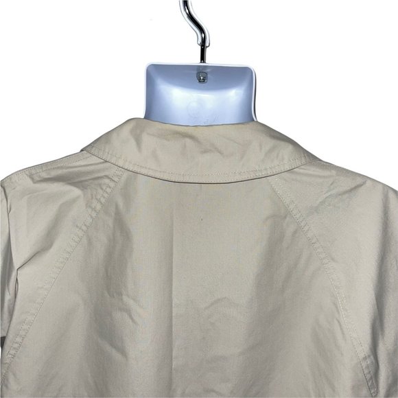 Vintage London Fog Towne Khaki Tan Single Layer Trench Coat Men's 38 Reg - Picture 8 of 9